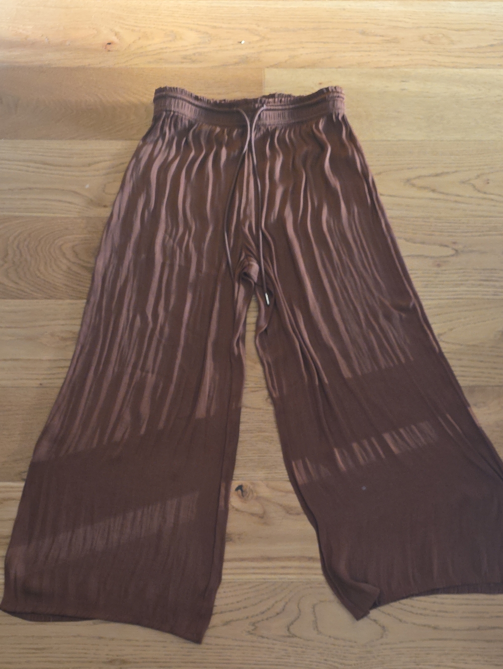 Women's Wide-Leg Pants - Brown